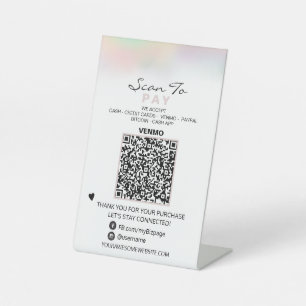 Signe De Table *~* PAIE À LA Tente De Table. Code QR Tabletop PAS