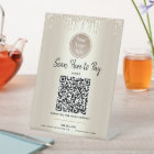 Paiement par Code QR Ici Logo Personnalisé Gouttes