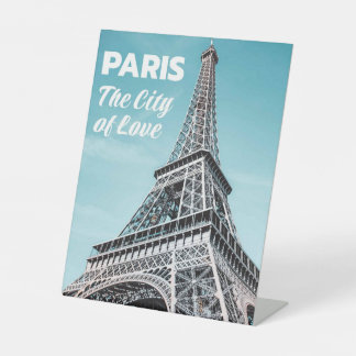 Signe De Table pair la ville d'amour