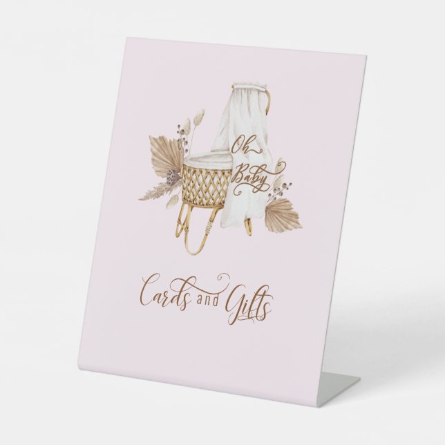 Signe De Table Pampas Rose Grass Oh Baby Cards & Cadeaux II (Recto)