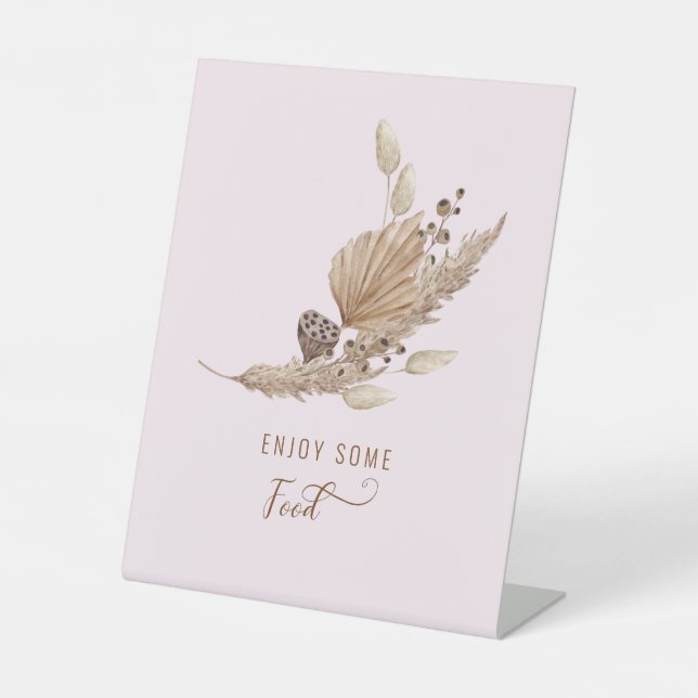 Signe De Table Pampas rose Grass Oh Baby Food II (Recto)