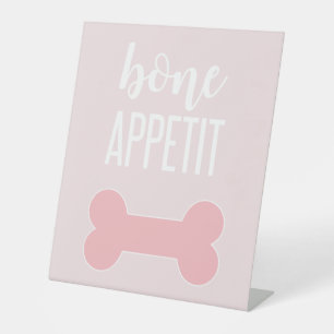 Signe De Table Pancarte de fête d'anniversaire de chiot Bone Appe