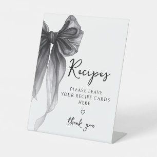 Signe De Table Pancarte de partage de carte de recette de nœud no