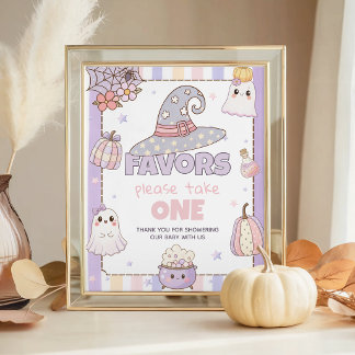 Signe De Table Pancarte de table pour faveurs Pastel Ghost 8x10