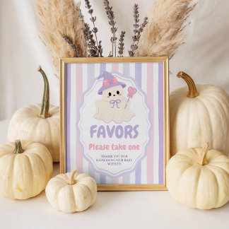 Signe De Table Pancarte de table pour les faveurs de Pastel Ghost
