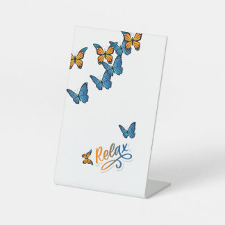 Signe De Table Papillons tranquilles - Inspirer et se détendre