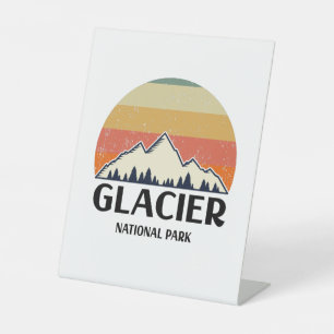 Signe De Table Parc national du Glacier vintage