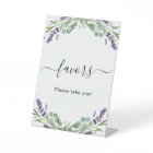 Parti favori lavande violet floral eucalyptus