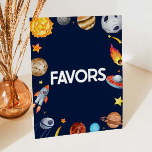 Signe De Table Partie Galaxie de l'espace extra-atmosphérique pou