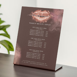 Signe De Table Parties scintillant Glam Beauty Maquillage Artiste