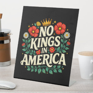 Signe De Table Pas de rois en Amérique