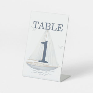 Signe De Table Paysage Marin Côtiers à l'Aquarelle Moderne pour M