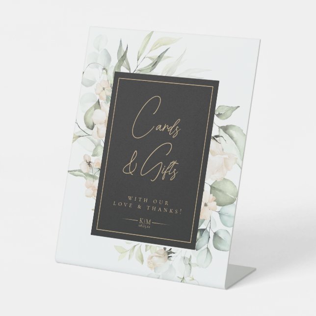 Signe De Table Pearl Blush Floral Cartes & Cadeaux ID989 (Recto)