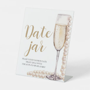 Signe De Table Pearl et Prosecco Date Nuit Idées Date Jar