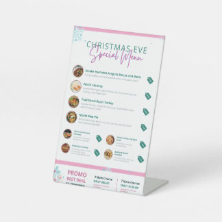 Signe De Table Pedestal Sign