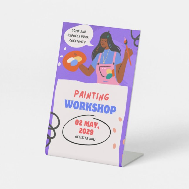 Signe De Table Pedestal Sign (Recto)