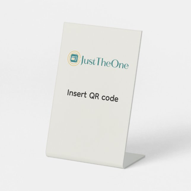 Signe De Table Pedestal Sign (Recto)