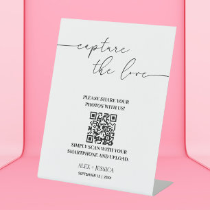 Signe De Table Peinture Mariage minimaliste L'amour Partage de