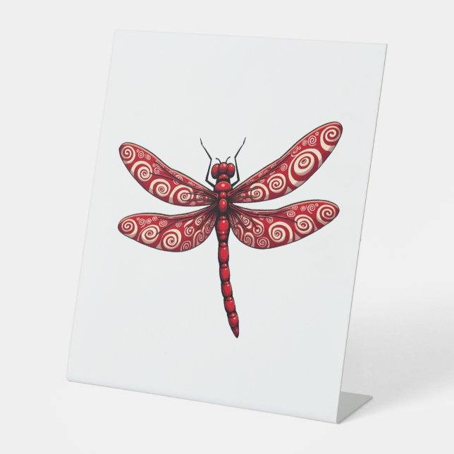 Signe De Table Peppermint dragonfly (Recto)