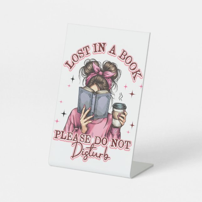 Signe De Table Perdu dans un livre... (Recto)