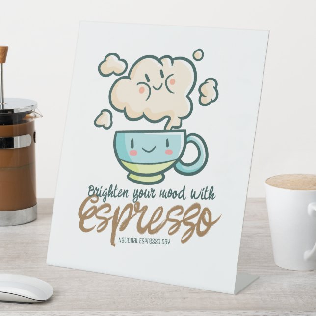 Signe De Table Personnalisable Éclaircissez votre humeur avec Esp (In SItu)