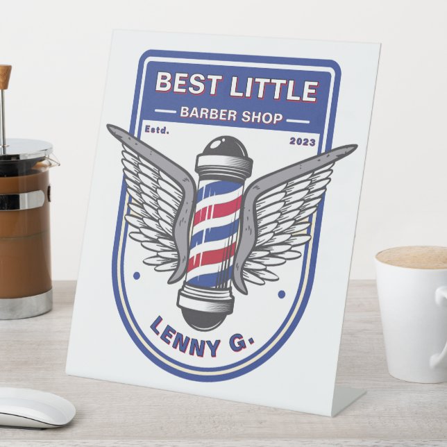 Signe De Table Personnaliser Barber Shop Chair ID station (In SItu)