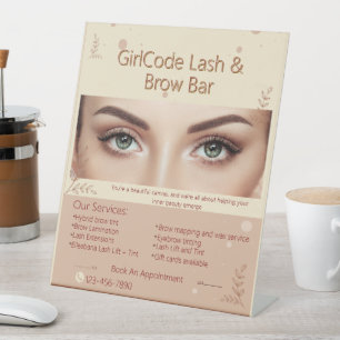 Signe De Table Personnaliser la beauté des sourcils des cils Salo