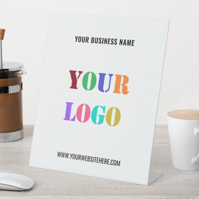 Signe De Table Personnalisez votre entreprise Logo Modèle de conn (In SItu)