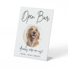 Pet Dog Mariage Open Bar Boissons Cocktail