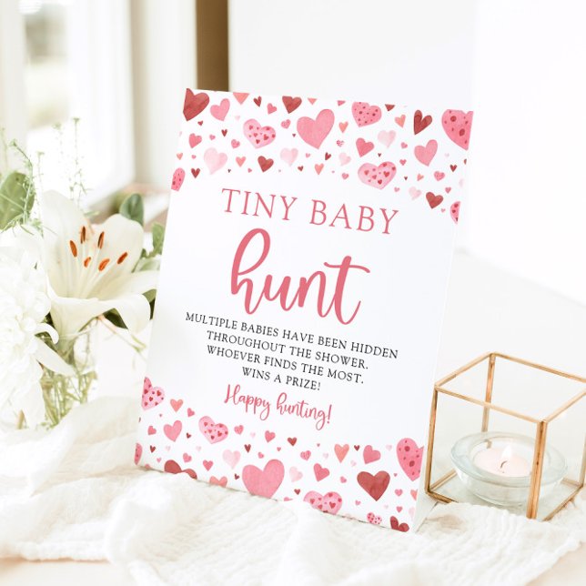 Signe De Table Petit Amoureux Minuscule Baby Hunt Baby shower Jeu (Créateur téléchargé)