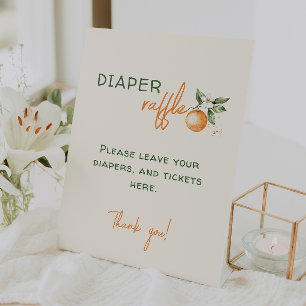 Signe De Table Petit Baby shower Citrus Cutie Barreau