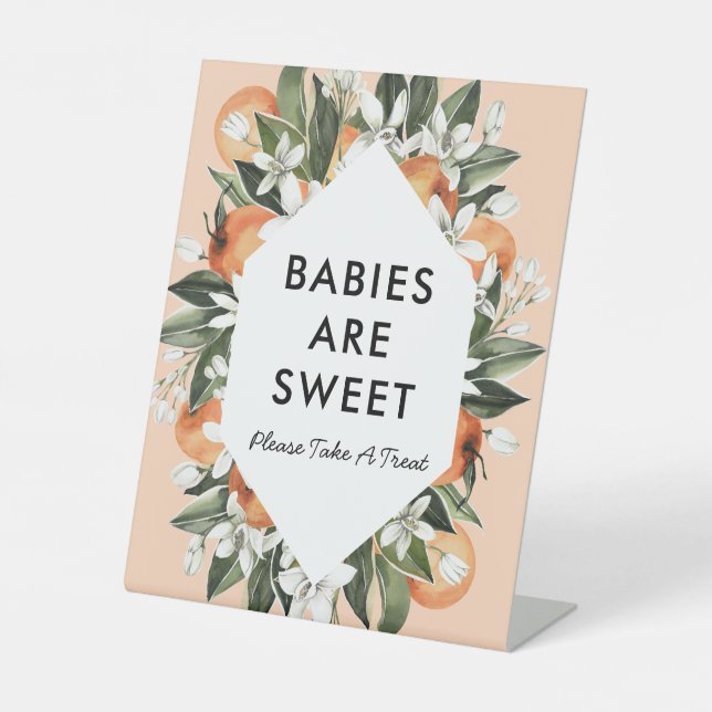 Signe De Table Petit Cutie Thème Bébés Sont Symbole Doux (Recto)