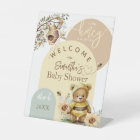 Petit miel Bee Bear Baby shower accueil