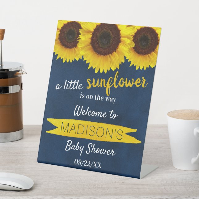 Signe De Table Petit Tournesol En Chemin ! Accueil baby shower (In SItu)