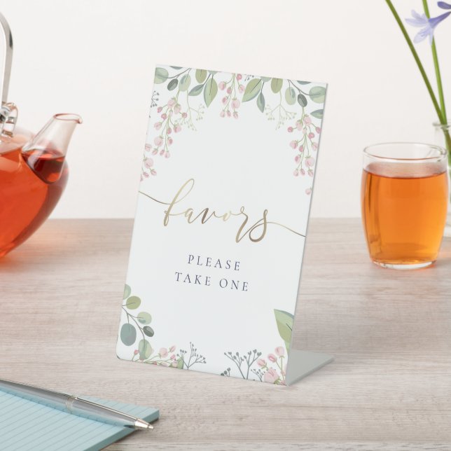 Signe De Table petites fleurs faveurs guéridon (In SItu)