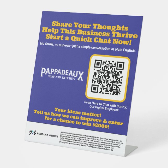 Signe De Table PGC nettoyant les fenêtres (Recto)