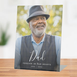 Signe De Table Photo personnalisée Hommage commémoratif funéraire