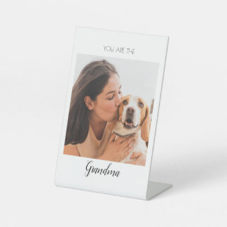 Signe De Table Photo personnalisée pour animaux de compagnie Chie