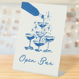Signe De Table Photomaton Bleu Français Fantaisiste