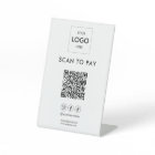 Pied de signalisation de code QR de logo d'entrepr