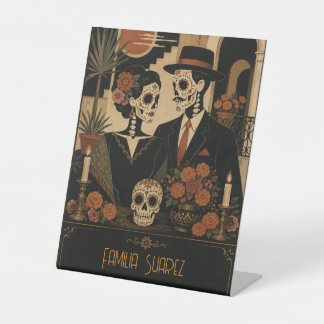 Signe De Table Piédestal pour autel du Jour des Morts