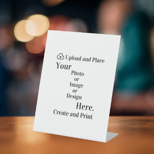 Signe De Table Piédestal Signer votre design ou téléchargement de