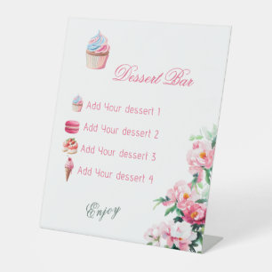 Signe De Table Pivoine rose tendre et mariage floral eucalyptus 