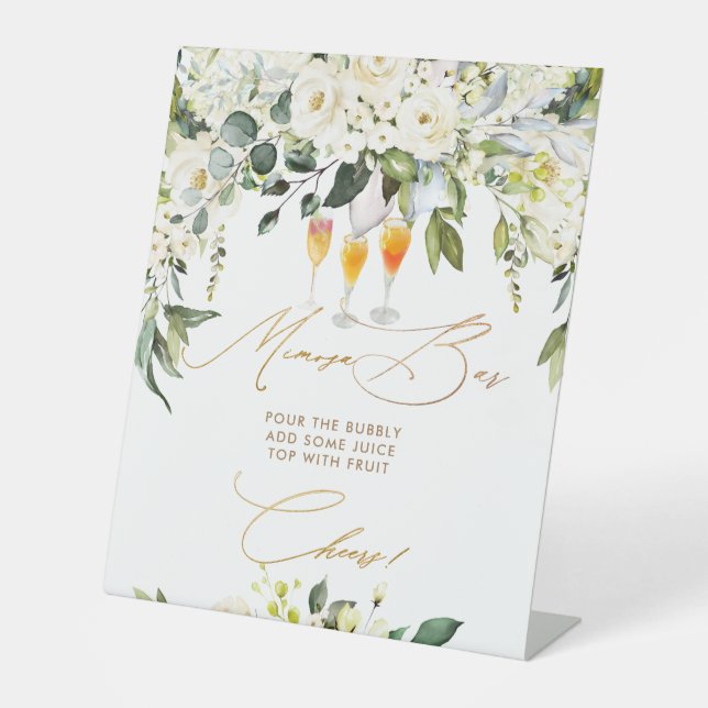 Signe De Table PixDezines Alabaster Rose Mimosa Bar (Recto)