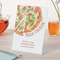 Pizza moderne Anniversaire de fête Symbole personn