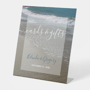 Signe De Table Plage balnéaire & Sable Mariage Cartes & Cadeaux