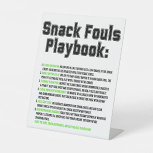 Signe De Table Playbook Snack Fouls