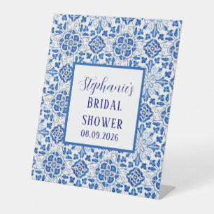 Signe De Table Portugais Carreaux Bleu Méditerranée Douche nuptia