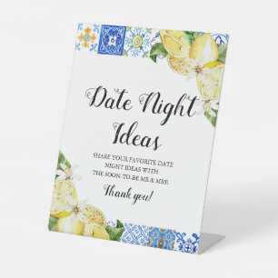 Signe De Table Positano Carrelage Bleu Citron Date Idées de Nuit