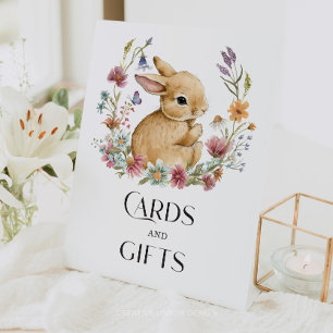 Signe De Table Poster de cartes et cadeaux de Baby shower